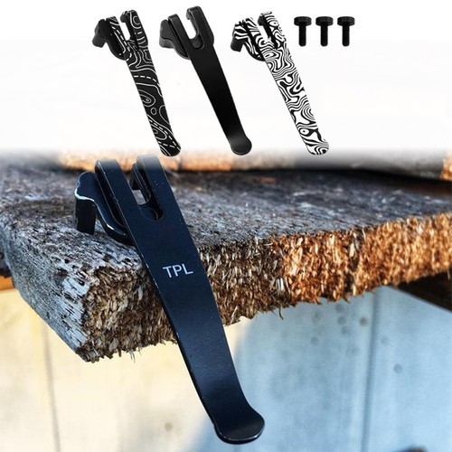 Stainless Steel Deep Carry Pocket Clip For Swiss Army 91MM – Compact EDC Accessory (Black)