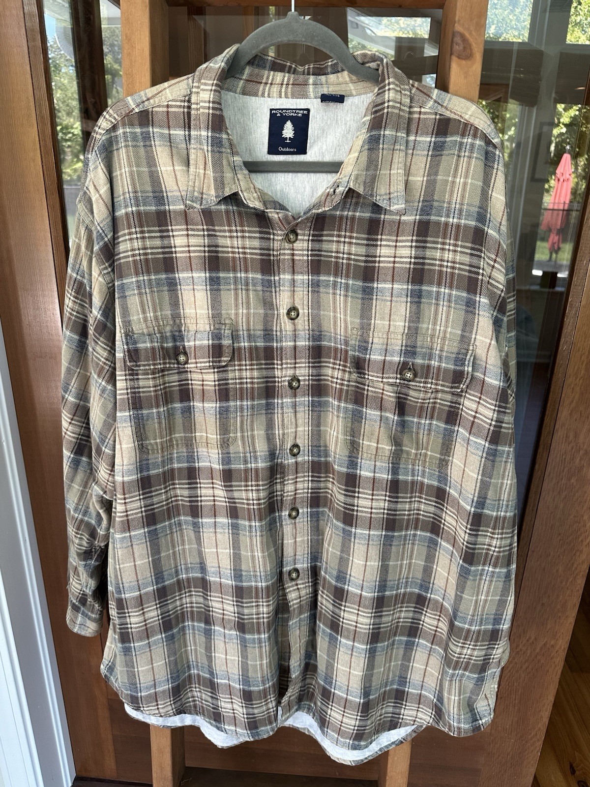 Roundtree Yorke Lined Flannel Shacket Jacket 2XL for Camping Hiking Outdoor Adventures