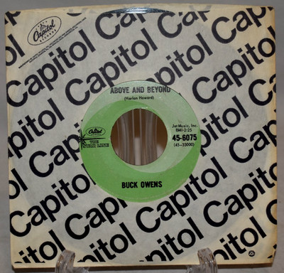 BUCK OWENS ABOVE AND BEYOND/YOU'RE FOR ME CAPITOL RECORDS VINYL 45rpm EX