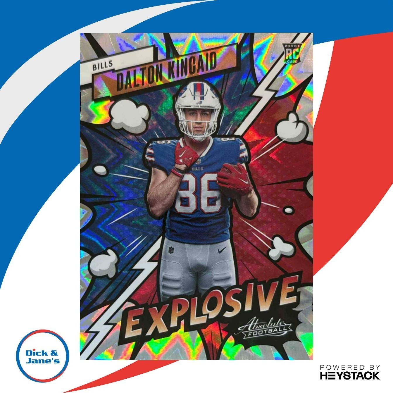 2023 Panini Absolute Dalton Kincaid Explosive #45 RC Buffalo Bills