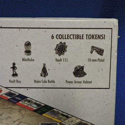 Monopoly Fallout Collector's Edition 2016 Board Game not complete
