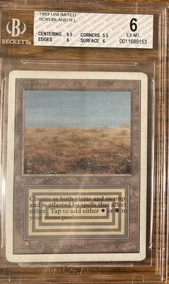 Scrubland Unlimited Edition MTG Dual Land - Reserved List | eBay