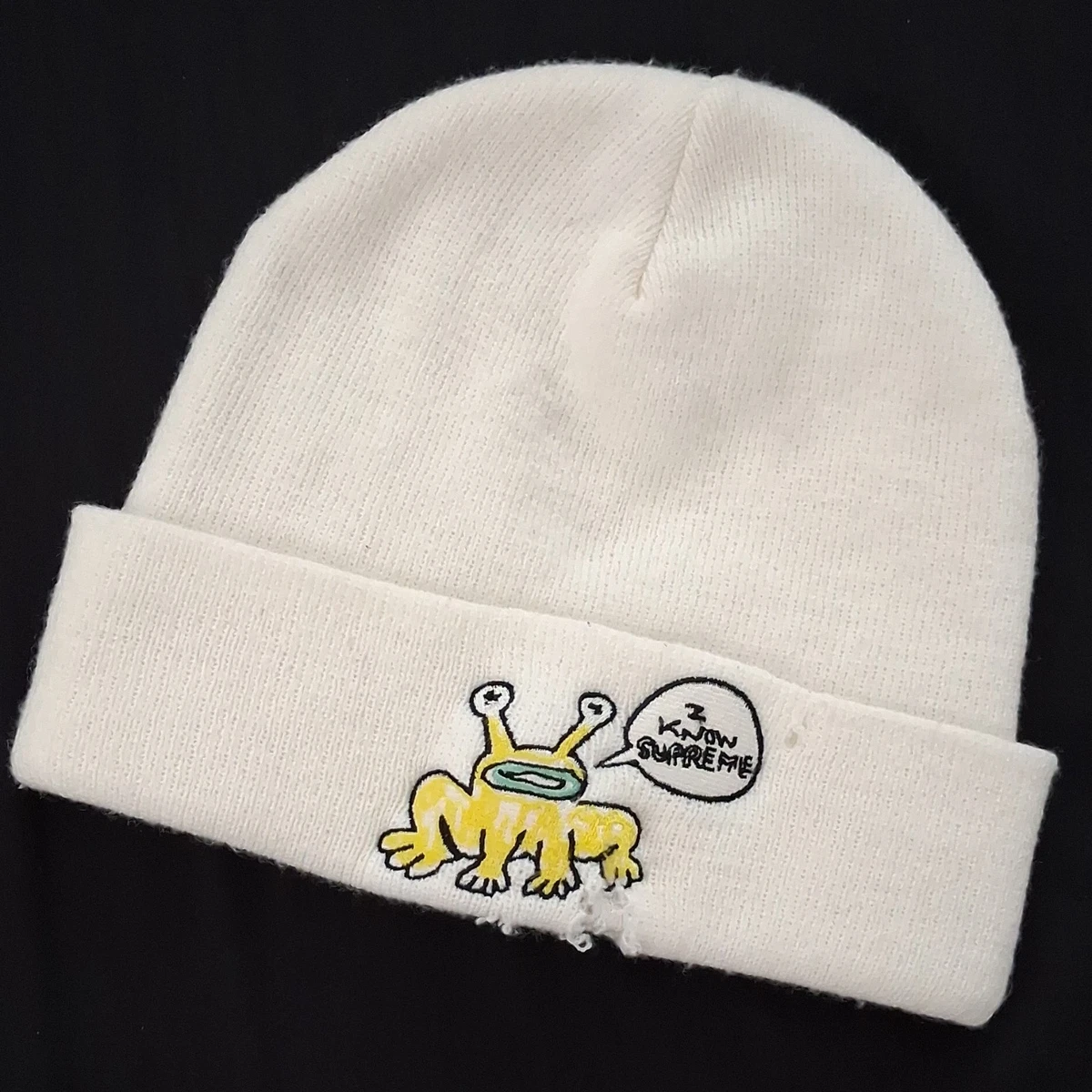 Supreme Beanie White Hats for Men for sale - eBay