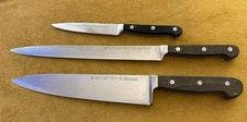 SET 3 Knives ED WUSTHOF DREIZACKWERK Trident 4066/12cm, 4520/26cm, 4582/23cm