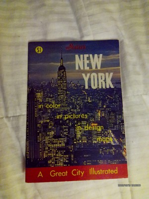 Vtg 1968 Color Nester's NEW YORK in Color Pictures Design Maps Illustrated NYC 