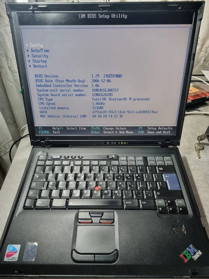 IBM ThinkPad R52 - 40 GB HDD, Intel Pentium-M, 1536 MB RAM - Immagine 3 di 4
