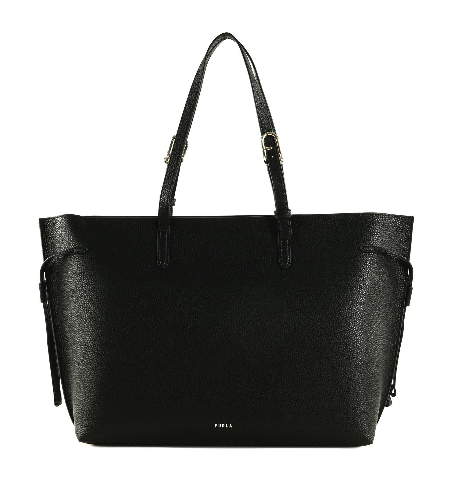 FURLA shoulder bag Ava Tote With Zip L Nero + Nero int