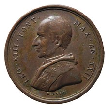 Leone XIII - Medaglia 1899 - Apertura della Porta Santa - qBB