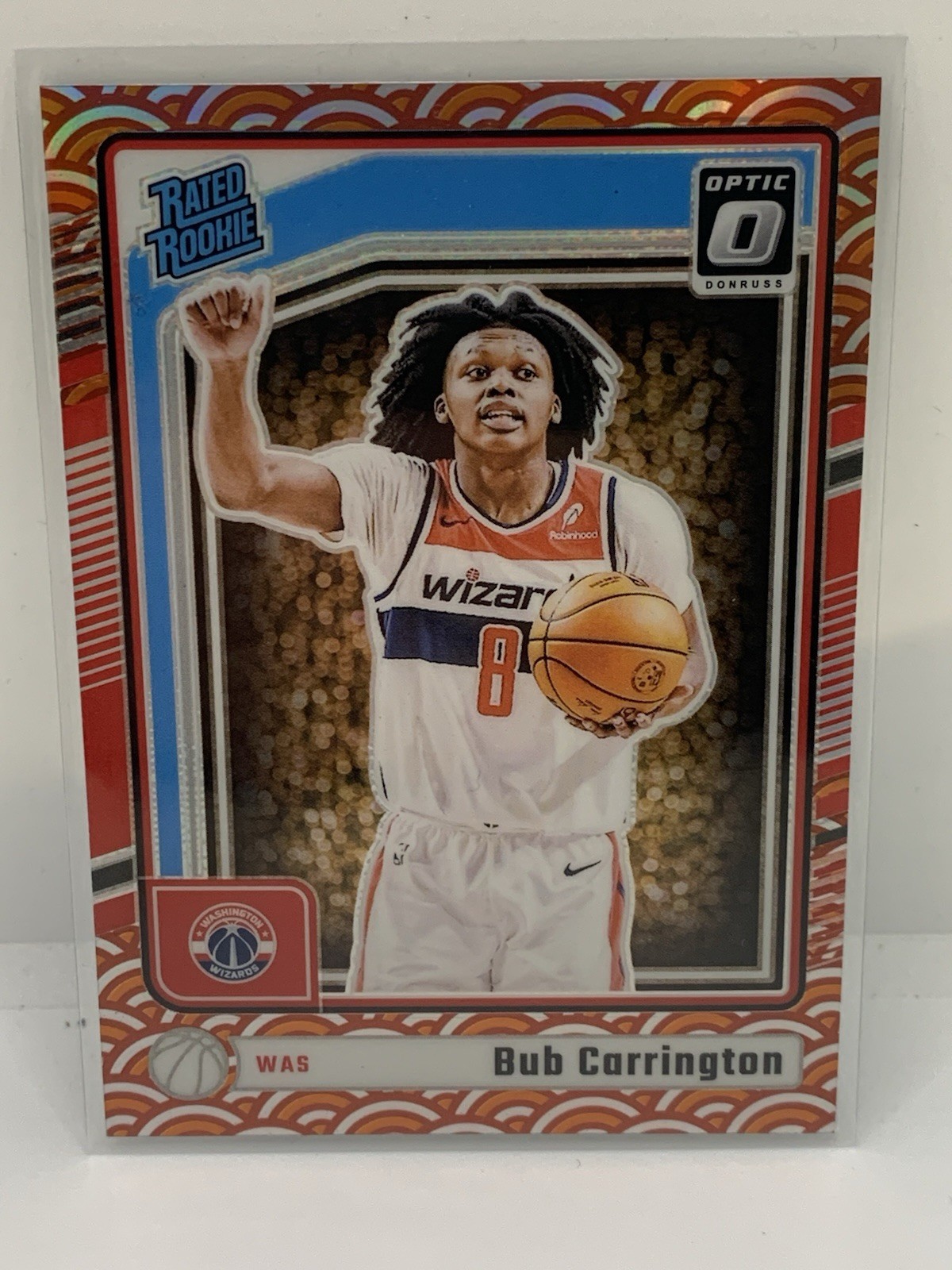 2024-25 Panini Donruss Optic Rated RC PHOTON Prizm #273 Bub Carrington Wizards