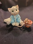 Enesco Calico Kittens - Some Bunny To Love You - Cat Figure 295590