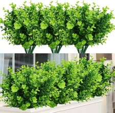 Artificial Plants Flowers Faux Boxwood Shrubs 6 Pa, Lifelike Fake