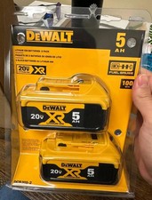 2 Pack DEWALT DCB205-2 20V MAX Premium Lithium-Ion 5.0Ah Battery 2025 Date New