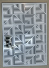 Trigon, Wall Mounted Bulletin Board, Magnetic Board, and Message Board, White