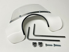 VESPA PX PE LML STAR GLOSS WHITE MOD STYLE FLYSCREEN WITH ALL FIXINGS