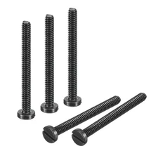 Black Oxide Slotted Button Head Screws, 10Pcs 3-48 x 1"  Machine Screw