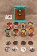 G31B Vintage Amsco Can-O-Matic Battery Operated Toy Can Opener W/Libby's Can Set