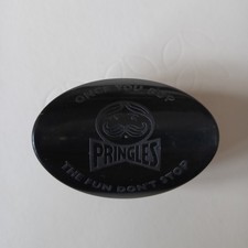 Vintage 1990s Pringles Tub Pop Box Retro Lunch Box Container Black Edition