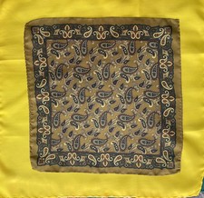 Nazareno Gabrielli Bronze Pocket Square 12  . Hand M In Italy. Ec