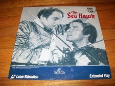 THE SEA HAWK Laserdisc LD VERY GOOD CONDITION VERY RARE GREAT FILM ERROL FLYNN