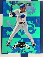 2025 Panini Crusade Sammy Sosa Teal 24/49 Chicago Cubs