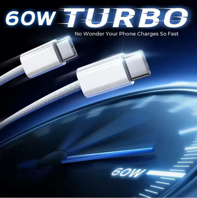 USB C auf USB C Ladekabel TYP C für Samsung iPhone Xiaomi Huawei 2 Meter