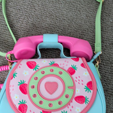 Strawberry Telephone bag, handle is a working...