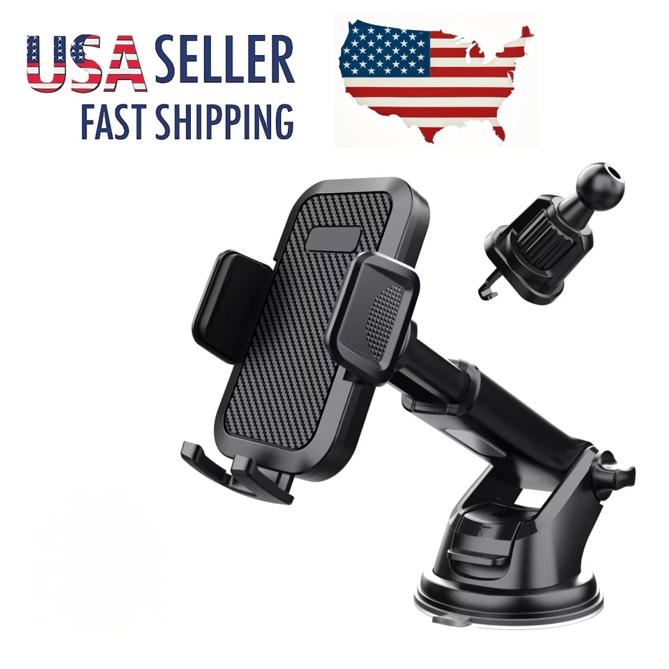 Mobile Cell Phone Holder Car Mount Universal 360° Windshield Dashboard ...