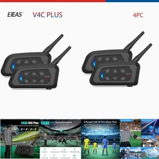 EJEAS Referee Bluetooth Intercom Football Sports 1500M Communication Headset 4Pc