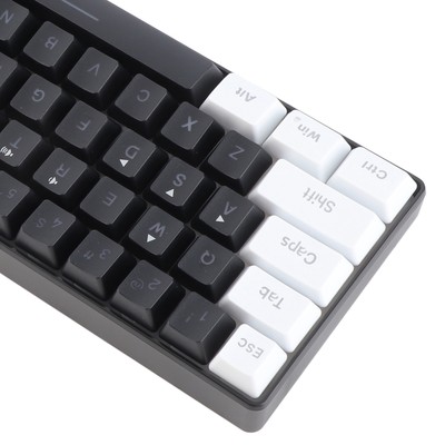 G61 Mini RGB Keyboard LED Backlight 61 Keys Ergonomic Mechanical Feeling Wir Hot