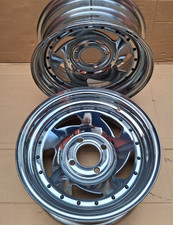 s     2 Chrom Stahlfelgen 264625 US-Wheel  14x6  4loch Lk 100 US Cars Oldtimer