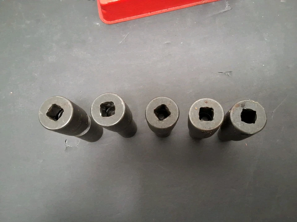 Snap-On 5pc 3/8" Dr Deep Impact Swivel Socket Set SAE 6pt 3/8-5/8 205IPLF - Image 4 of 4