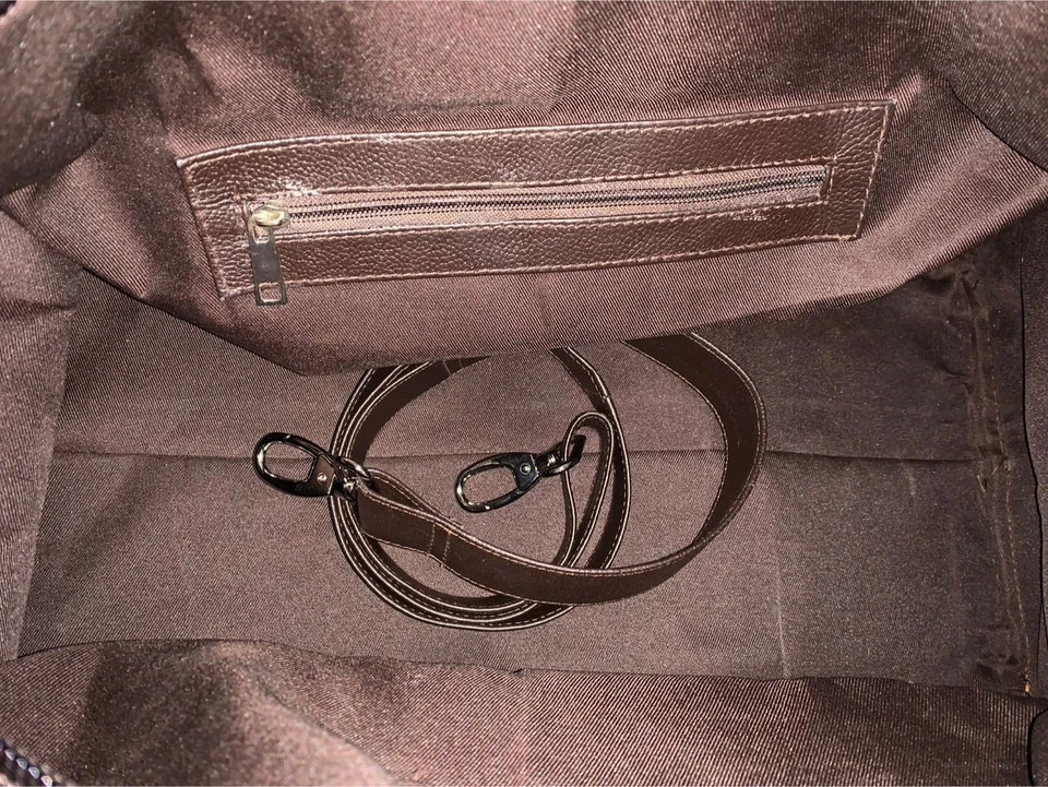 Bolso de Lona de Cuero de Vaca de Lujo | Bolso de Fin de Semana Unisex Cabello Natural en Piel Foto 4 de 4