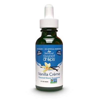 SweetLeaf Vanilla Creme Sweet Drops 2 oz Zero Calorie Sugar Substitute
