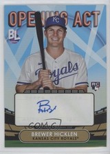 2023 Topps Big League Opening Act Blue Foil Brewer Hicklen #OAA-HIC Auto 8c1