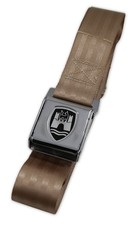 1953-1979 Vw Beetle Super Beetle 2 Point Seat Lap Belt Tan With Chrome Buckle