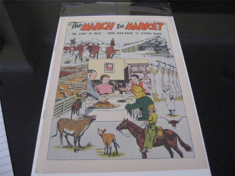 The March to Market - 1948 General Comics Inc  Removed from Sealed Package 1949