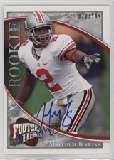 2009 Upper Deck Football Heroes Rookie Silver /199 Malcolm Jenkins #167 Auto 4f5