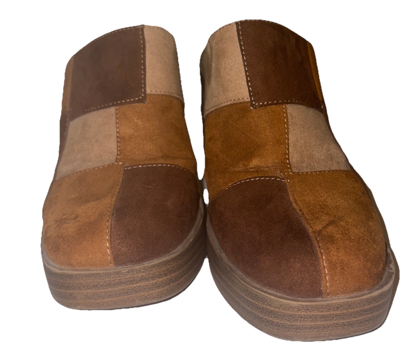 Universal Thread Womens Brown Patchwork Hippie Fa… - image 4