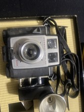Vintage 1960's Kodak Brownie Twin 20 Camera with Supermite Flasholder  Strap