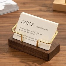 Business Card Holder Organizer Office Desk Display Stand Tabletop Card Storage.