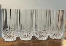 4 Vintage Cristal D'Arques-Durand Long Champ Highballs Discontinued  5” Tall