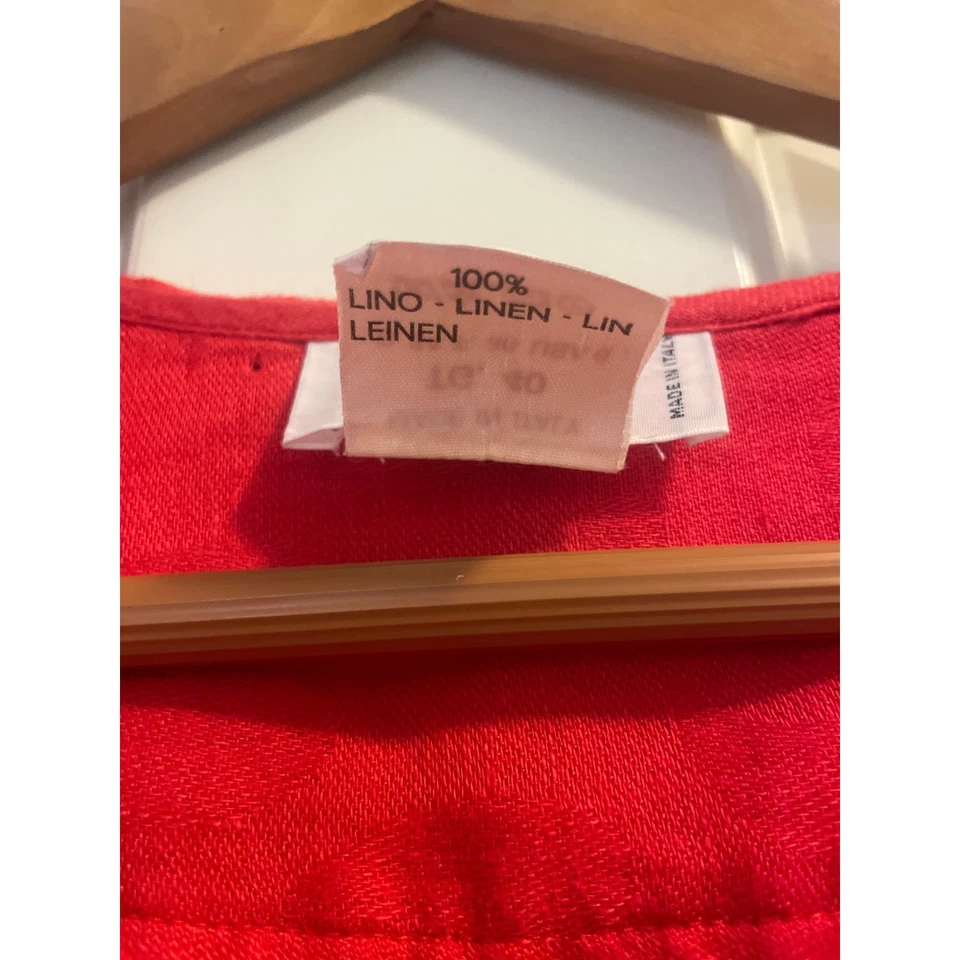 Vestido de baño vintage VALENTINO con capucha 100 % lino talla 6 pequeño S Foto 4 de 4