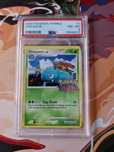 PSA 8 venusaur 1/16 pokemon rumble