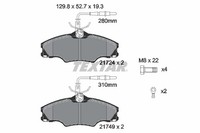 Bremsbelagsatz FÜR Peugeot 406 (8B), Peugeot 406 Break (8E/F) - Textar 2172402