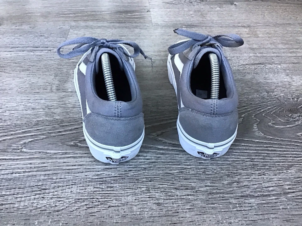 Vans Zapatos Mujer 5.5 Hombre 4 Old Skool Tenis Gris Lona Con Cordones Bajo 500714 Foto 3 de 4