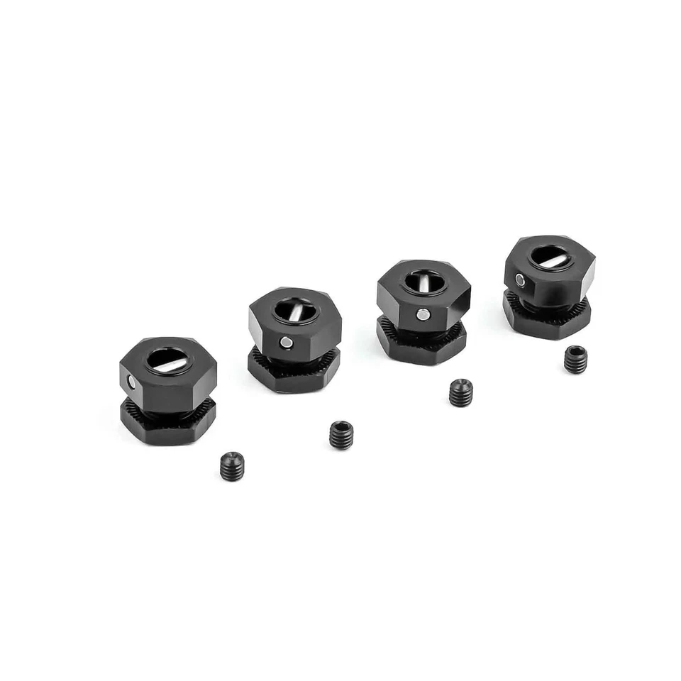 HPI Racing Vorza Wheel Hex Hub 6.7mm (4) & 17mm Wheel Nut (4) Black 67804 67492 - Image 3 of 3