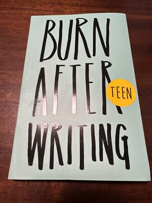 Burn after Writing Teen. New Edition by Rhiannon Shove (2019, Trade Paperback)