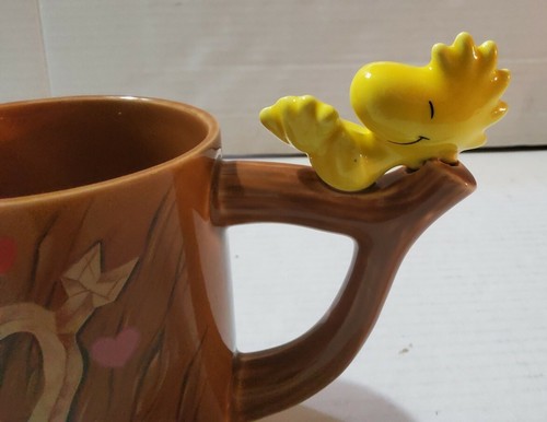 Peanuts Woodstock Tree Heart Teleflora Coffee Cup Tea Mug Valentines Love Gift - Picture 2 of 7