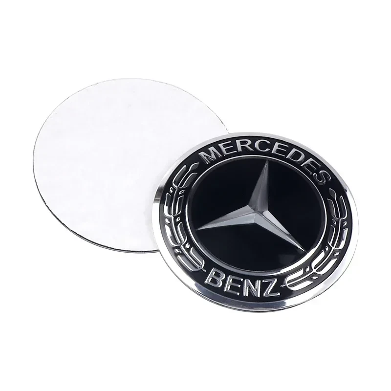 Pegatinas emblema tapacubos centro rueda coche 56 mm para Mercedes Benz 4 piezas Foto 2 de 4