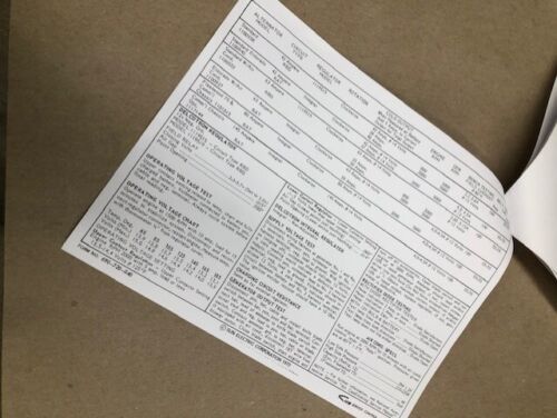 1972 Cadillac complete tune-up & service specs (both 472 and 500ci engines) - Picture 3 of 3